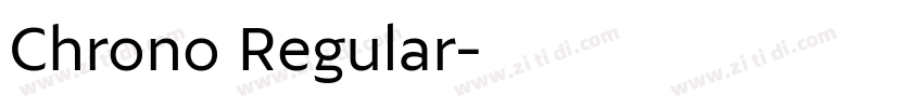 Chrono Regular字体转换